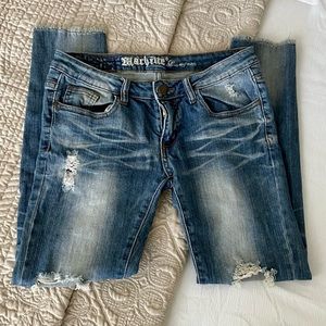 Machine pour neuf mode skinny jeans